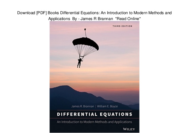 Introduction to differential equations pdf